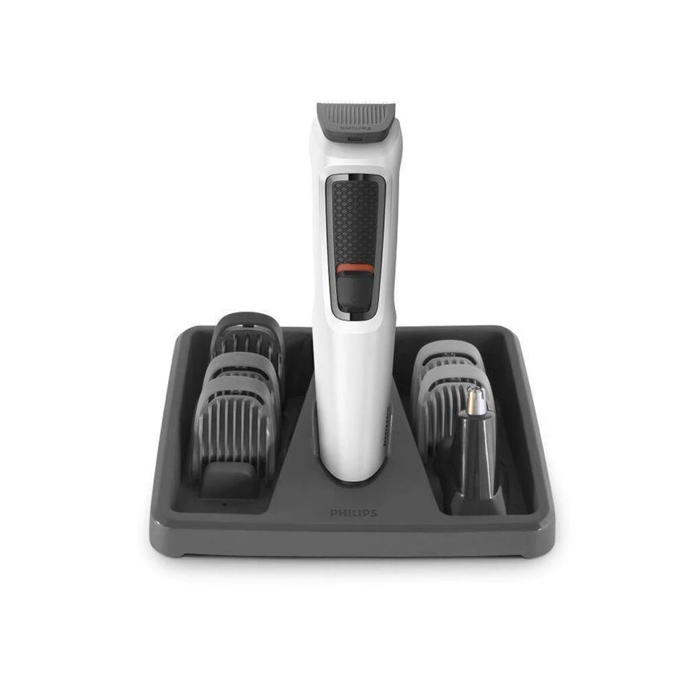 Aparador de Pelos Philips Multigroom 7 em 1 Bivolt MG3721/77 - Branco/Preto