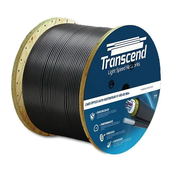 BOBINA DE FIBRA TRANSCEND ASU-80M 8FO 3KM