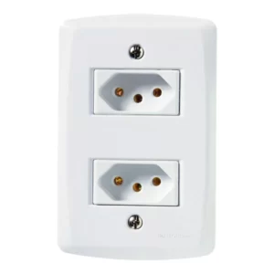 Tomada Tramontina Lux2 2 Seção 2PxT 10A