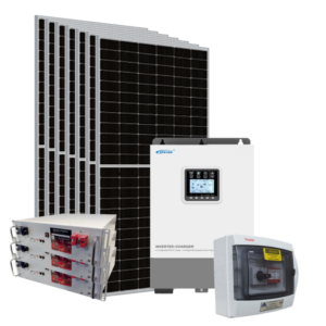 Kit Energia Solar Híbrido Off-Grid UP8042 4,06kWp 20kWh c/ Bateria de Lítio